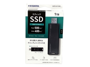 I-O DATA SSPS-US 1GRE USB 3.2 Gen 2 スティック SSD 1TB PC周辺機器 未使用 M8653069