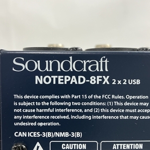 Soundcraft Notepad-8FX ミキサー オーディオインターフェイス 中古 N8649165の画像8