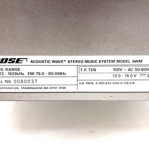 BOSE AWM CDラジカセ Accoustic Wave Stereo Music System 専用バッグ付き ボーズ 中古 Y8652346の画像3
