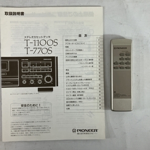 Pioneer T-1100S カセットデッキ 音響 オーディオ パイオニア ジャンク N8674451の画像2