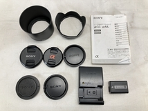 SONY α55 一眼レフ ボディ 18-55mm SAL1855 18-250mm SAL18250 55-200mm SAL55200-2 トリプル レンズ セット 中古 W8678116_画像2