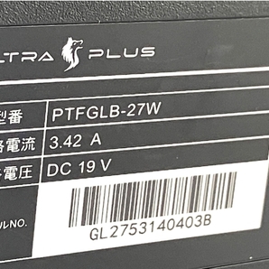Princeton ULTRA PLUS PTFGLB-27W 27インチ 液晶モニター 家電 中古 Y8674661の画像3