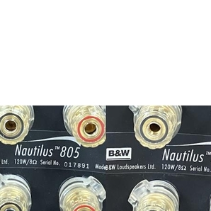 【引取限定】【動作保証】B&W Nautilus 805 ブックシェルフ スピーカー ペア スタンド付き 中古 直 S8684753の画像8