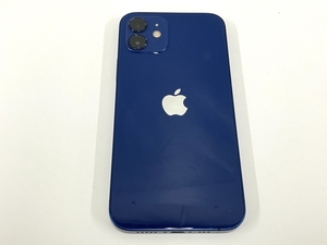 【動作保証】Apple iPhone12 MGHX3J/A スマートフォン KDDI 128GB SIMロック解除済 ブルー 中古 訳有 T8376555