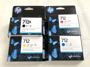 hp HP712 ブラック シアン イエロー マゼンダ トナー インク 4色セット 未使用 N8690489