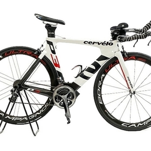 【引取限定】 CERVELO P3 / DURA-ACE Di2 ロードバイク TTバイク 51cmサイズ 2014年モデル カーボン リムブレーキモデル 中古 直 T8552949の画像1