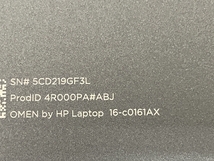 【動作保証】 HP OMEN 16-c0161AX ノートPC Ryzen 7 5800H with Radeon Graphics 8Core 16GB SSD 512GB 16.1型 Win 11 中古 良好 T8540515_画像9