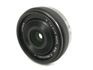 【動作保証】Panasonic LUMIX G 14mm F2.5 ASPH H-H014 ブラック 単焦点レンズ 中古 良好 T8560926