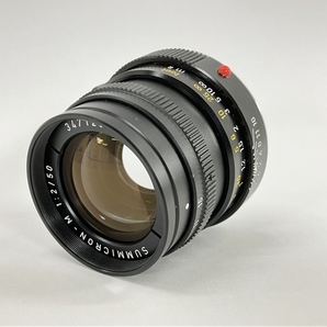 【動作保証】 Leica SUMMICRON-M 50mm F2 E39 第3世代 1988年製 レンズ ズミクロン / フード12538 フィルター13131 付 ジャンク W8708969の画像1