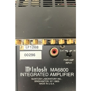 【動作保証】McIntosh MA6800 インテグレーテッドアンプ 音響機材 リモコン付き マッキントッシュ 中古 O8653647の画像10