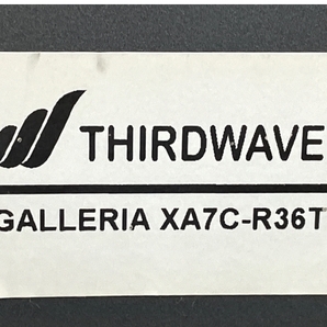 【動作保証】Thirdwave GALLERIA デスクトップ パソコン XA7C-R36T i7-11700 16GB SSD 1TB RTX 3060 Ti 中古 M8639535の画像7