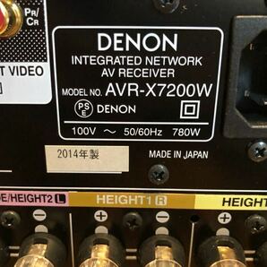 ★DENON 9.2ch AVR-X7200WA ★デノン サラウンドアンプ ATOMS対応 11.2chプロセッシング。プリアウト13.2ch分装備 中古美品。の画像8