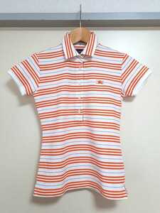 ** unused [BURBERRY| Burberry ] border short sleeves Golf shirt |S| orange 