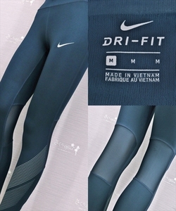 PK9-142Ω//NIKEナイキ♪DRI-FIT*スポーツロングタイツ♪膝裏メッシュ*ぴったりフィット美脚※一番安価な送料はゆうパケットなら210円♪