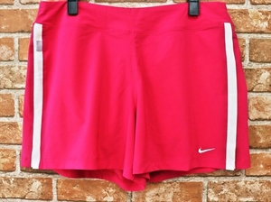 PK9-062Ω//NIKEナイキ♪DRI-FIT*インナーパンツ一体型ランニングパンツ♪艶やかPink*L※一番安価な送料はゆうパケットなら210円♪