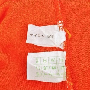 PE2-T04☆//鮮やかオレンジ☆Lサイズ*裾広スカート*ナイロン100％レオタード※一番安価な送料はゆうパケットなら250円の画像7