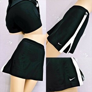 PJ1-23A◇//NIKE/ナイキ♪DRI-FIT*ホワイトが映える♪Lサイズ♪インナースパッツ一体型スコート※一番安価な送料はゆうパケットなら250円♪