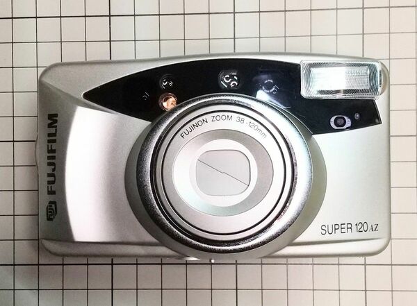 ジャンク 動作未確認 傷 汚れ有り FUJIFILM コンパクトフィルムカメラ SUPER120AZ