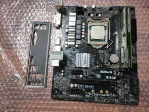 マザーボード ASRock B360M Celeron G4900　DDR4 16GB　CPU　マザーボード メモリ　セット