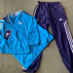 adidas サッカー　レアル・マドリード上下　ジャージ　　Jrサイズ　160 中古