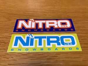 NITRO ナイトロ　スノーボード　ステーカー　2枚