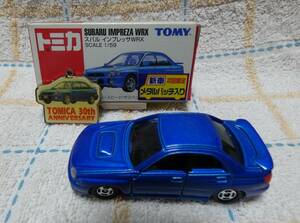 トミカ　スバル　インプレッサWRX SCALE＝1/59 メタルバッチ入り