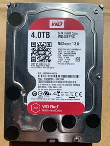 Western Digital SATA HDD 4TB RED WD40EFRX 使用時間3577h