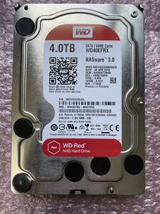 Western Digital SATA HDD 4TB Red WD40EFRX 使用時間3299h