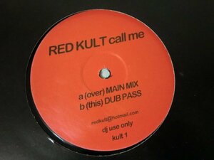(E)何点でも同送料 LP/レコード/RED KULT / CALL ME/ クラブ、ダンス 