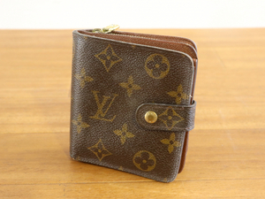 Louis Vuitton ルイ・ヴィトン M61667 コンパクト ジップ モノグラム 折り財布 財布 ブランド レディース 趣味 コレクション 005FEFFY05