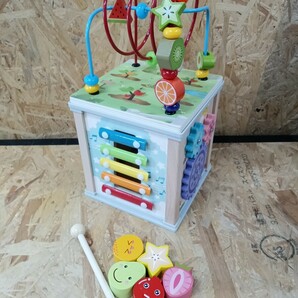 T-230 モンテッソーリ おもちゃ 男の子 女の子 知育玩具 木のおもちゃ1 2 3歳 誕生日プレゼント 知育時計 指先の知育 モンテッソーリ教具の画像1