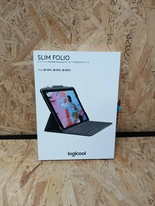 T-232 【ジャンク品】ロジクール iPad 10.2 インチ 対応 第9世代 第8世代 第7世代 キーボード iK1055BK グラファイト SLIM FOLIO 薄型 