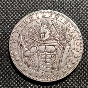 2744　アメリカ古銭　ルンペン　約38mm　イーグル　チャレンジコイン　コイン　アンティーク　ホーボー