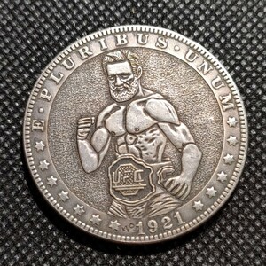 2552　アメリカ古銭　ルンペン　約38mm　イーグル　チャレンジコイン　コイン　アンティーク　ホーボー