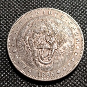 3706　アメリカ古銭　ルンペン貨幣　約38mm　イーグル　チャレンジコイン　コイン　アンティーク　ホーボー