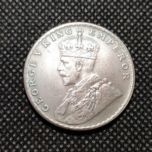 3715　エドワード　イギリス領　インド古銭　約30mm