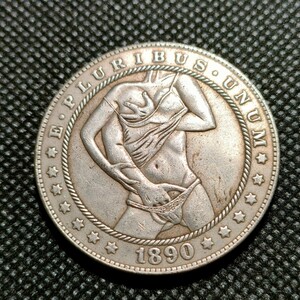 4110　アメリカ古銭　ルンペン　約38mm　イーグル　チャレンジコイン　コイン　アンティーク　ホーボー