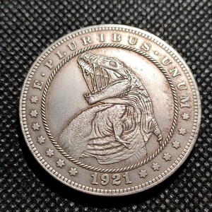 4222　アメリカ古銭　ルンペン　約38mm　イーグル　チャレンジコイン　コイン　アンティーク　ホーボー