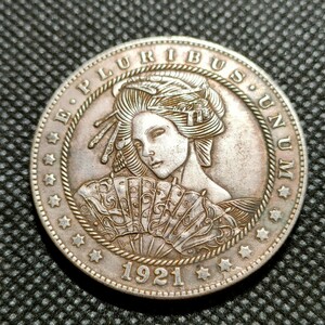 4401　アメリカ古銭　ルンペン　約38mm　イーグル　チャレンジコイン　コイン　アンティーク　ホーボー
