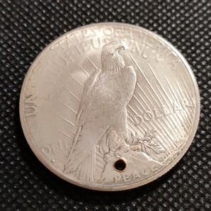 4415 アメリカ古銭 ピースダラー 約38mm イーグル チャレンジコイン コイン アンティークの画像2