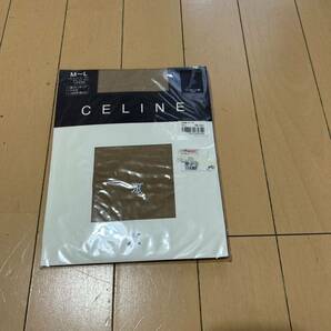 新品未使用 セリーヌ CELINE MLラインストーンロゴストッキングの画像1