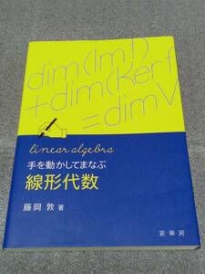 【期間限定値下】送料無料　手を動かして学ぶ　線形代数