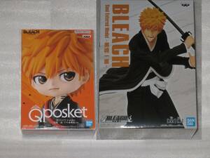 BLEACH　soul entered model　qposket　黒崎一護　フィギュア　非売品　プライズ　ブリーチ　2種セット