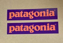 【正規品】 パタゴニア Patagonia カラーロゴ ステッカー 2枚セット_画像1