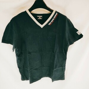 【美品】POLO JEANS CO. RALPH LAUREN ポロジーンズラルフローレン 半袖Tシャツ サイズS 無地 ネイビー トップス カットソー Tシャツ A-4