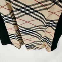 【美品】BURBERRY LONDON バーバリー ロンドン 半袖Tシャツ サイズ15 ロゴ ベージュ チェック トップス シャツ カットソー 衣類 A-4_画像3