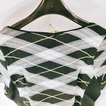 【美品】BURBERRY LONDON バーバリー ロンドン 半袖Tシャツ サイズ13 ロゴ ブラック チェック トップス シャツ カットソー 衣類 A-4_画像5