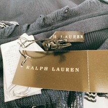 【未使用 タグ付き】ralph lauren ラルフローレン 長袖セーター サイズL フリル ネイビー系 無地 衣類 服 トップス プルオーバー A-18_画像7