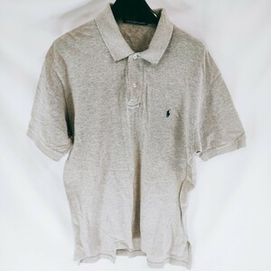 Polo by Ralph Lauren ポロバイラルフローレン 半袖Tシャツ ポロシャツ サイズL シンプル グレー トップス カットソー A-10