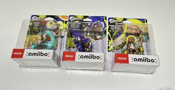 未開封amiibo スプラトゥーン3＊コジャケ、イカガール、タコボーイまとめ売りSwitch